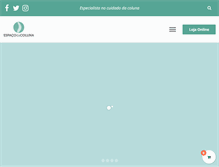 Tablet Screenshot of espacodacoluna.com.br